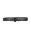 Giorgio Armani Man Belt Black Size 39.5 Calfskin In Black
