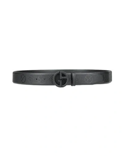 Giorgio Armani Man Belt Black Size 39.5 Calfskin