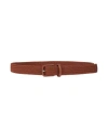 Giorgio Armani Man Belt Brown Size 39.5 Textile Fibers