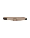 Giorgio Armani Man Belt Taupe Size 39.5 Cow Leather, Polyester In Pink