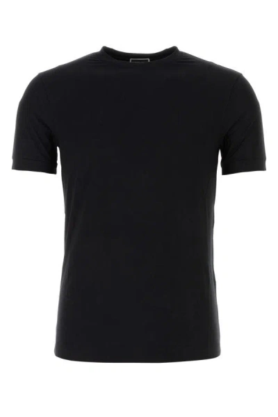 Giorgio Armani Viscose Blend T-shirt In Black