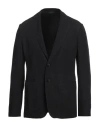 Giorgio Armani Man Blazer Black Size 42 Cupro, Polyamide, Silk In Black