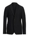Giorgio Armani Long Sleeved Suit Jacket In Black
