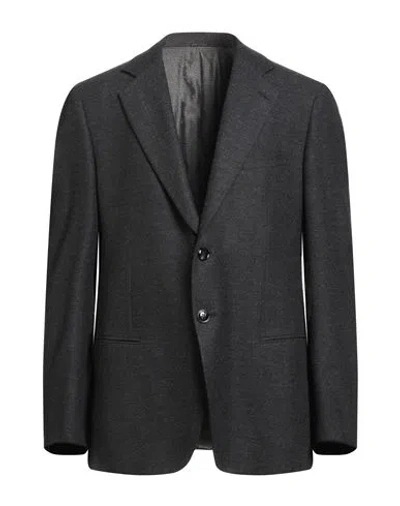 Giorgio Armani Man Blazer Black Size 44 Virgin Wool, Cashmere