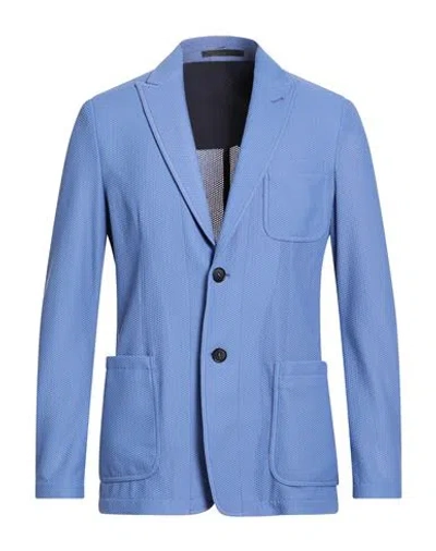 Giorgio Armani Man Blazer Blue Size 42 Polyamide, Elastane