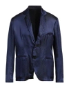 Giorgio Armani Man Blazer Blue Size 42 Viscose, Acetate In Blue