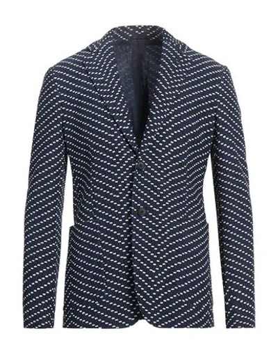 Giorgio Armani Man Blazer Blue Size 40 Polyamide, Elastane