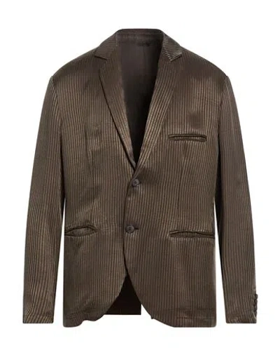 Giorgio Armani Man Blazer Dark Green Size 44 Cupro In Multi
