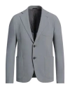 Giorgio Armani Man Blazer Grey Size 40 Virgin Wool, Elastane In Grey
