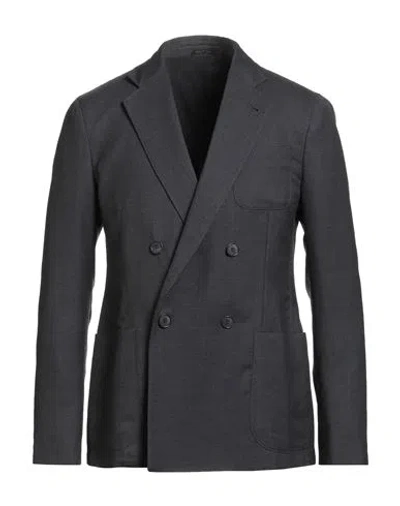 Giorgio Armani Man Blazer Grey Size 44 Virgin Wool, Silk In Gray