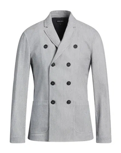 Giorgio Armani Man Blazer Grey Size 46 Cashmere, Silk, Virgin Wool, Polyamide, Elastane