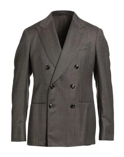 Giorgio Armani Man Blazer Grey Size 46 Virgin Wool In Gray