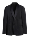 Giorgio Armani Man Blazer Lead Size 42 Silk, Polyamide In Grey