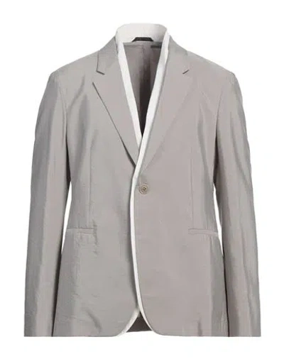 Giorgio Armani Man Blazer Light Grey Size 46 Silk, Polyamide
