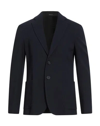 Giorgio Armani Man Blazer Midnight Blue Size 44 Virgin Wool, Polyamide, Elastane