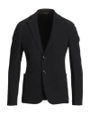 Giorgio Armani Man Blazer Midnight Blue Size 48 Virgin Wool, Elastane In Black