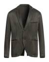 Giorgio Armani Man Blazer Military Green Size 46 Cupro In Brown