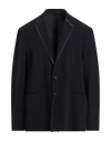 Giorgio Armani Man Blazer Navy Size 46 Virgin Wool, Elastane In Navy