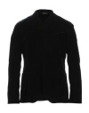 Giorgio Armani Man Blazer Navy Size 46 Viscose, Cupro, Elastane In Black
