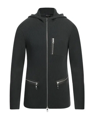 GIORGIO ARMANI GIORGIO ARMANI MAN CARDIGAN DARK GREEN SIZE 44 VIRGIN WOOL