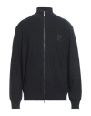 Giorgio Armani Man Cardigan Midnight Blue Size 44 Virgin Wool In Blue