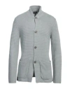 Giorgio Armani Man Cardigan Sky Blue Size 46 Linen, Cotton