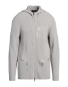 Giorgio Armani Man Cardigan Taupe Size 44 Virgin Wool In Grey