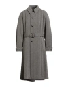Giorgio Armani Man Coat Black Size 44 Wool, Polyamide, Acrylic, Polyester, Viscose In Gray