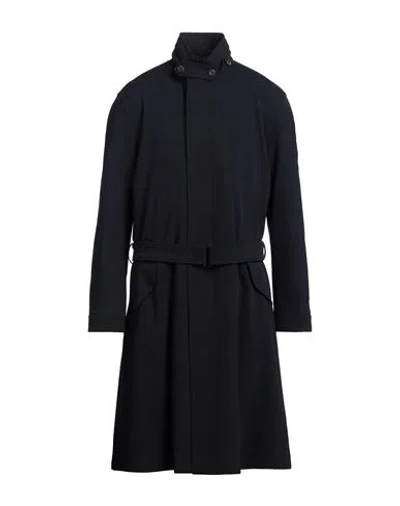 Giorgio Armani Man Coat Midnight Blue Size 48 Virgin Wool, Cotton, Polyamide, Elastane