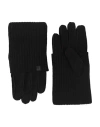 Giorgio Armani Man Gloves Black Size Xl Lambskin, Cashmere