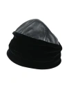 Giorgio Armani Man Hat Black Size L Viscose, Cupro, Elastane, Calfskin In Black