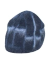 Giorgio Armani Man Hat Navy Size L Mohair Wool, Polyamide, Wool In Blue
