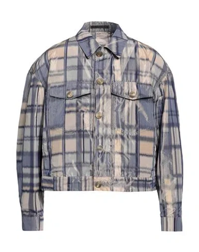 Giorgio Armani Hemd Aus Shell Mit Karomuster In Marineblau