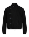 Giorgio Armani Man Jacket Black Size 42 Lambskin, Polyester, Polyurethane In Black