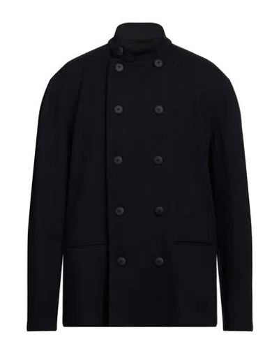 Giorgio Armani Man Coat Midnight Blue Size 44 Virgin Wool, Elastane, Polyamide