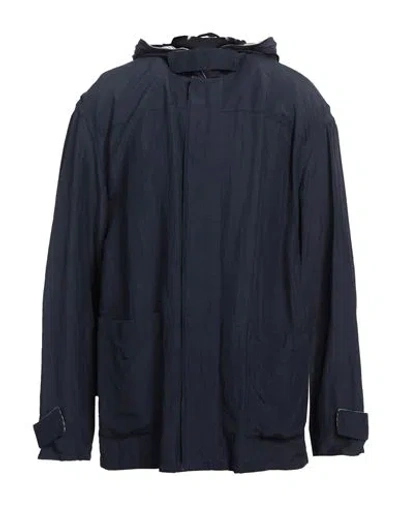 Giorgio Armani Man Jacket Navy Size 42 Viscose, Linen
