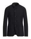 Giorgio Armani Man Jacket Navy Size 48 Polyamide, Elastane, Silk, Virgin Wool In Navy