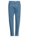 Giorgio Armani Man Jeans Blue Size 33 Cotton, Elastane In Blue
