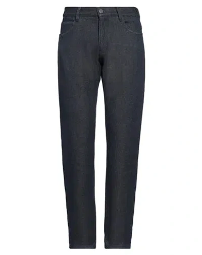 Giorgio Armani Man Jeans Blue Size 32w-32l Cotton, Elastane, Wool, Silk