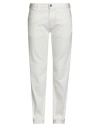 Giorgio Armani Man Jeans White Size 34 Cotton, Cashmere, Wool, Elastane In White