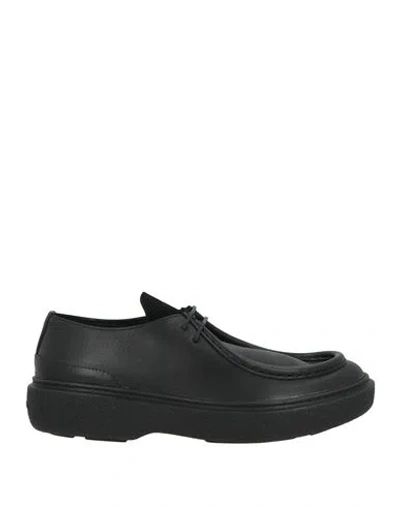 Giorgio Armani Man Lace-up Shoes Black Size 9 Leather