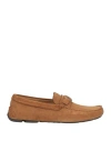 Giorgio Armani Man Loafers Camel Size 9 Leather In Neutral
