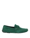Giorgio Armani Man Loafers Emerald Green Size 9 Leather