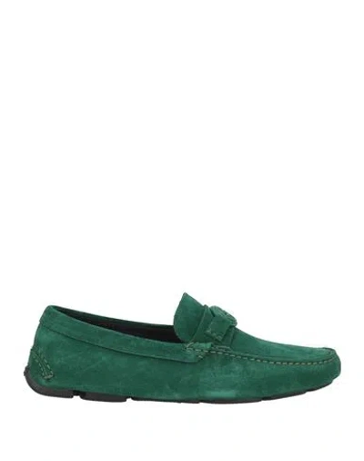 Giorgio Armani Man Loafers Emerald Green Size 9 Leather