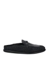 Giorgio Armani Man Mules & Clogs Black Size 8.5 Leather In Black