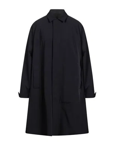 Giorgio Armani Man Overcoat & Trench Coat Midnight Blue Size 44 Polyamide, Elastane