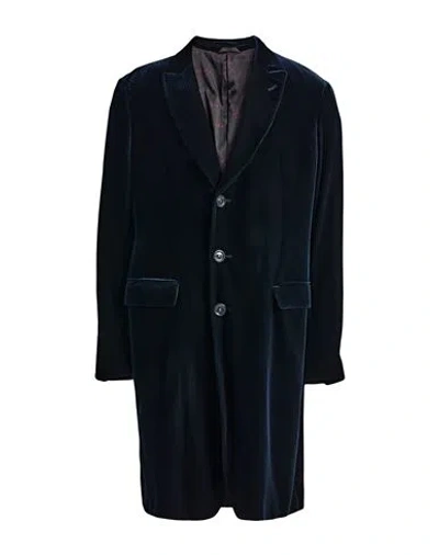 Giorgio Armani Man Overcoat & Trench Coat Midnight Blue Size 40 Viscose, Cupro, Elastane