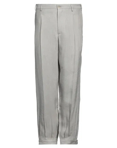 Giorgio Armani Man Pants Beige Size 36 Viscose, Linen In Metallic