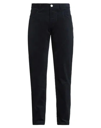 Giorgio Armani Man Pants Blue Size 33w-34l Cotton, Cashmere, Elastane In Black