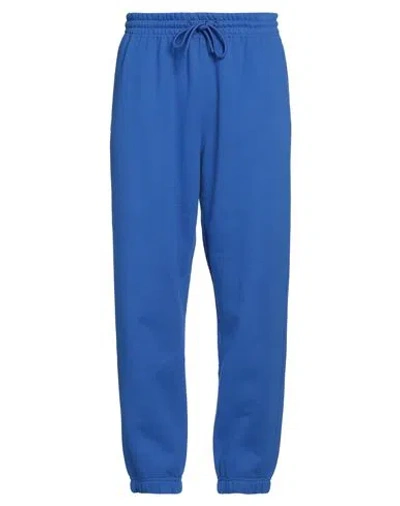 Giorgio Armani Man Pants Bright Blue Size Xxl Cotton, Polyester